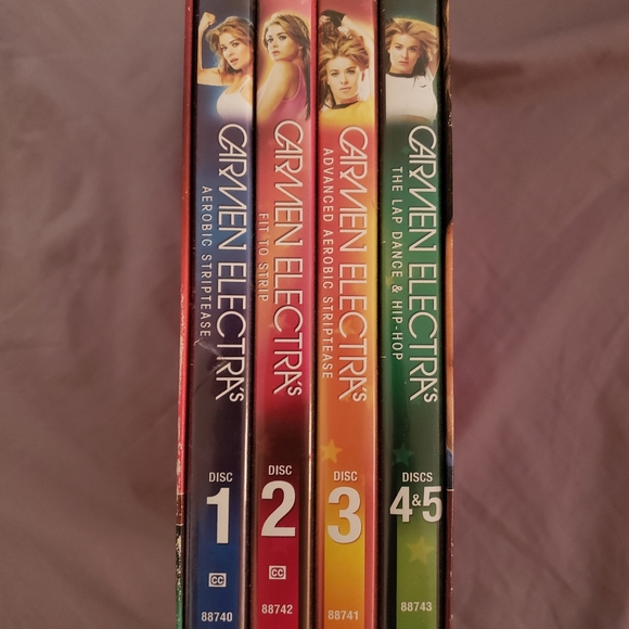 Carmen Electra aerobic striptease workout DVD set - Picture 2 of 2